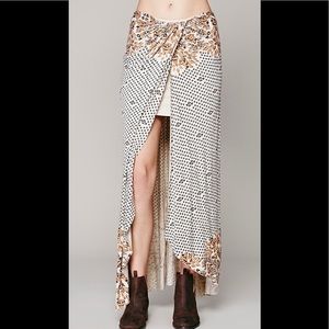 Free People Knit Printed Column Skirt